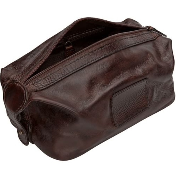 NWT POTTERY BARN MEN CASE SADDLE LEATHER - Picture 2 of 2